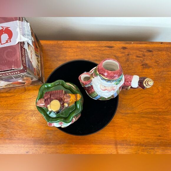 Ceramic creamer and sugar bowl set || Christmas creamer || Christmas sugar bowl - Picture 4 of 14